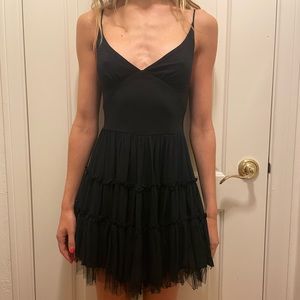 Black Tool Mini Dress